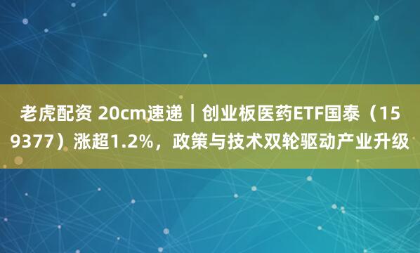 老虎配资 20cm速递｜创业板医药ETF国泰（159377）涨超1.2%，政策与技术双轮驱动产业升级